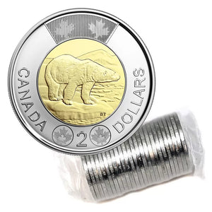 2018 2-DOLLAR POLAR BEAR ROLL