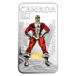2018 1oz $20 CAPTAIN CANUCK FINE SILVER COIN