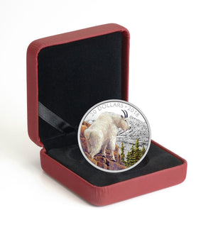 2018 1oz $20 MAJESTIC WILDLIFE: METTLESOME MOUNTAIN GOAT FINE SILVER COIN