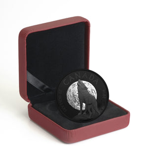 2018 1oz $20 NOCTURNAL BY NATURE: THE HOWLING WOLF FINE SILVER COIN