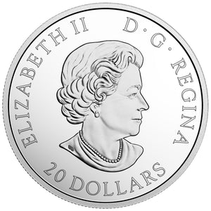 2018 1oz $20 CANADIAN HONOURS 25TH ANNIVERSARY OF THE STAR OF MILITARY VALOUR FINE SILVER COIN