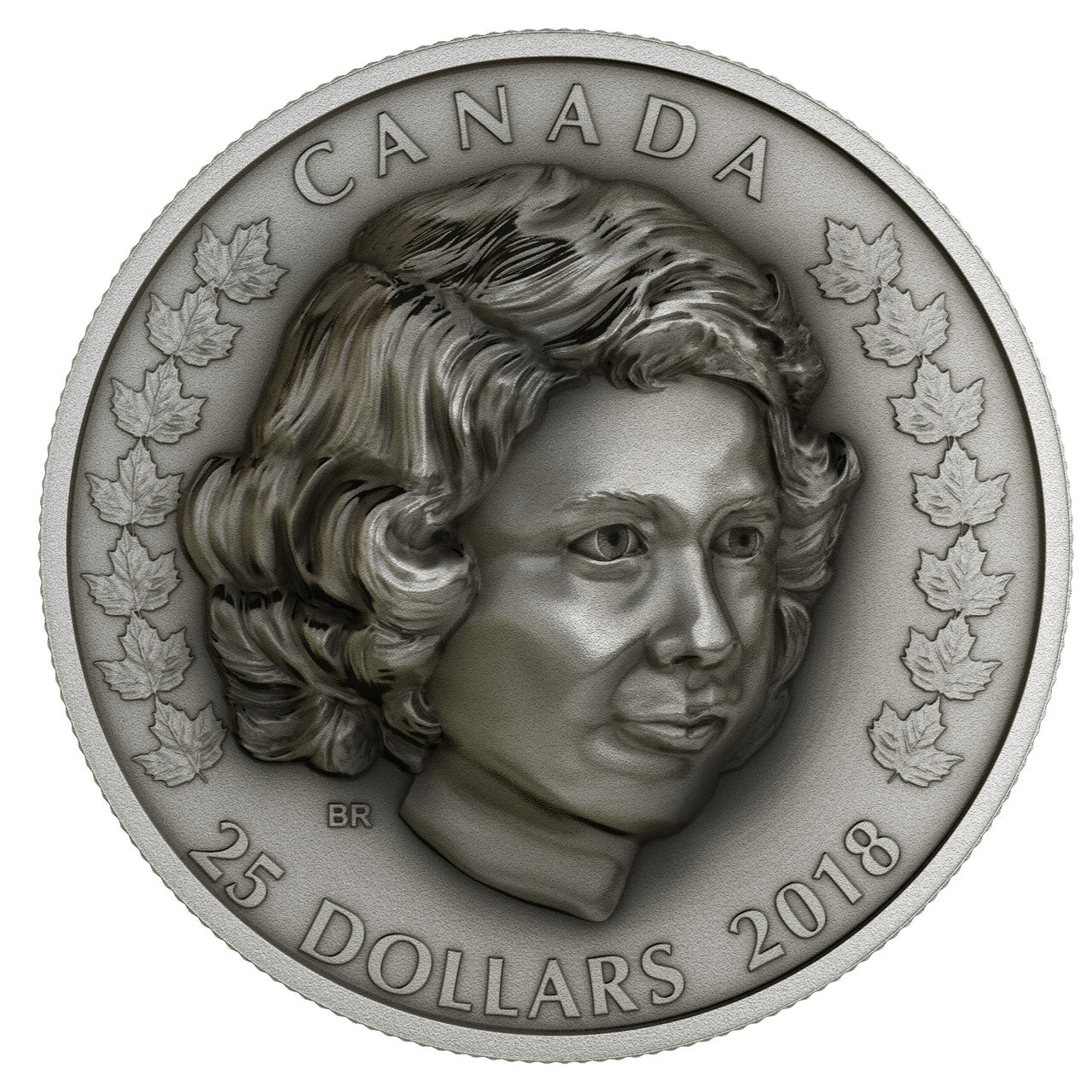 2018 1oz $25 HER MAJESTY QUEEN ELIZABETH II: THE YOUNG PRINCESS FINE SILVER COIN