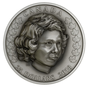 2018 1oz $25 HER MAJESTY QUEEN ELIZABETH II: THE YOUNG PRINCESS FINE SILVER COIN