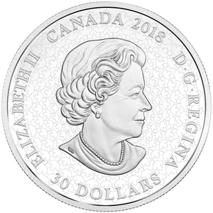 2018 2oz $30 FIREWORKS AT THE FALLS FINE SILVER COIN
