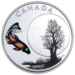 2018 1/4oz $3 THE THIRTEEN TEACHINGS FROM GRANDMOTHER MOON: SUCKER MOON FINE SILVER COIN