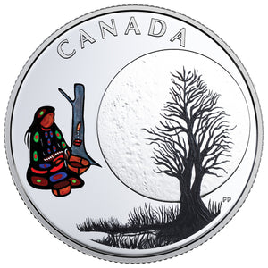 2018 1/4oz $3 THE THIRTEEN  TEACHINGS FROM GRANDMOTHER MOON: SUGAR MOON FINE SILVER COIN