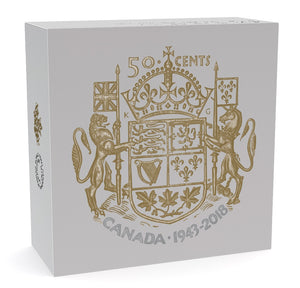 2018 2oz 50-CENT 75TH ANNIVERSARY OF THE 1943 HALF-DOLLAR FINE SILVER COIN