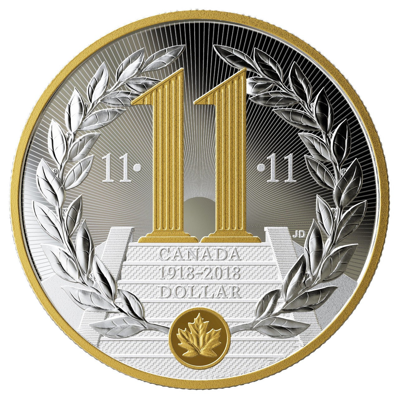 2018 SPECIAL EDITION PROOF SILVER DOLLAR 100TH ANNIVERSARY OF THE ARMISTICE OF THE FIRST WORLD WAR (NO BEAUTY BOX)