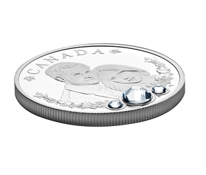 2018 1oz $20 THE ROYAL WEDDING OF  PRINCE HARRY AND MS MEGHAN MARKLE FINE SILVER COIN WITH SWAROVSKIÂ® CRYSTALS
