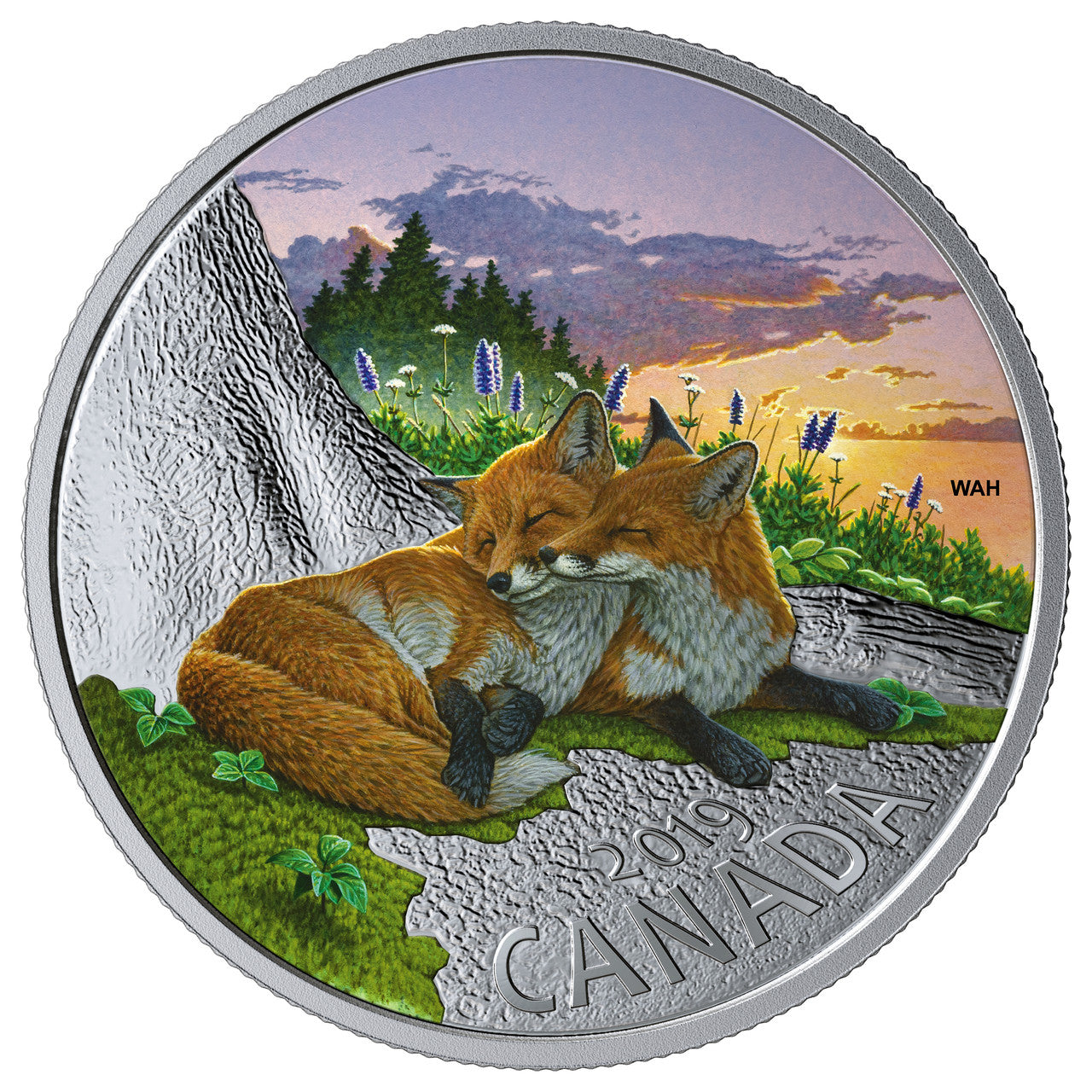 2019 1oz $20 CANADIAN FAUNA: THE FOX FINE SILVER COIN