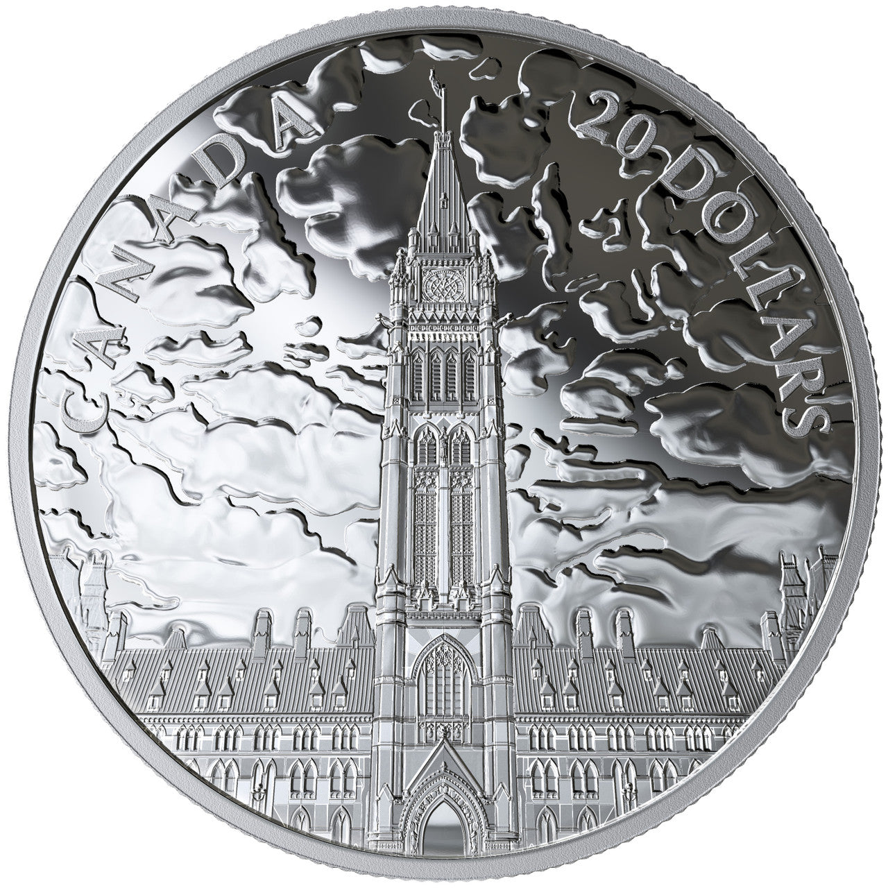 2019 1oz $20 LIGHTS OF PARLIAMENT HILL FINE SILVER COIN