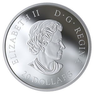 2019 1oz $20 THE BELOVED MAPLE LEAF FINE SILVER COIN