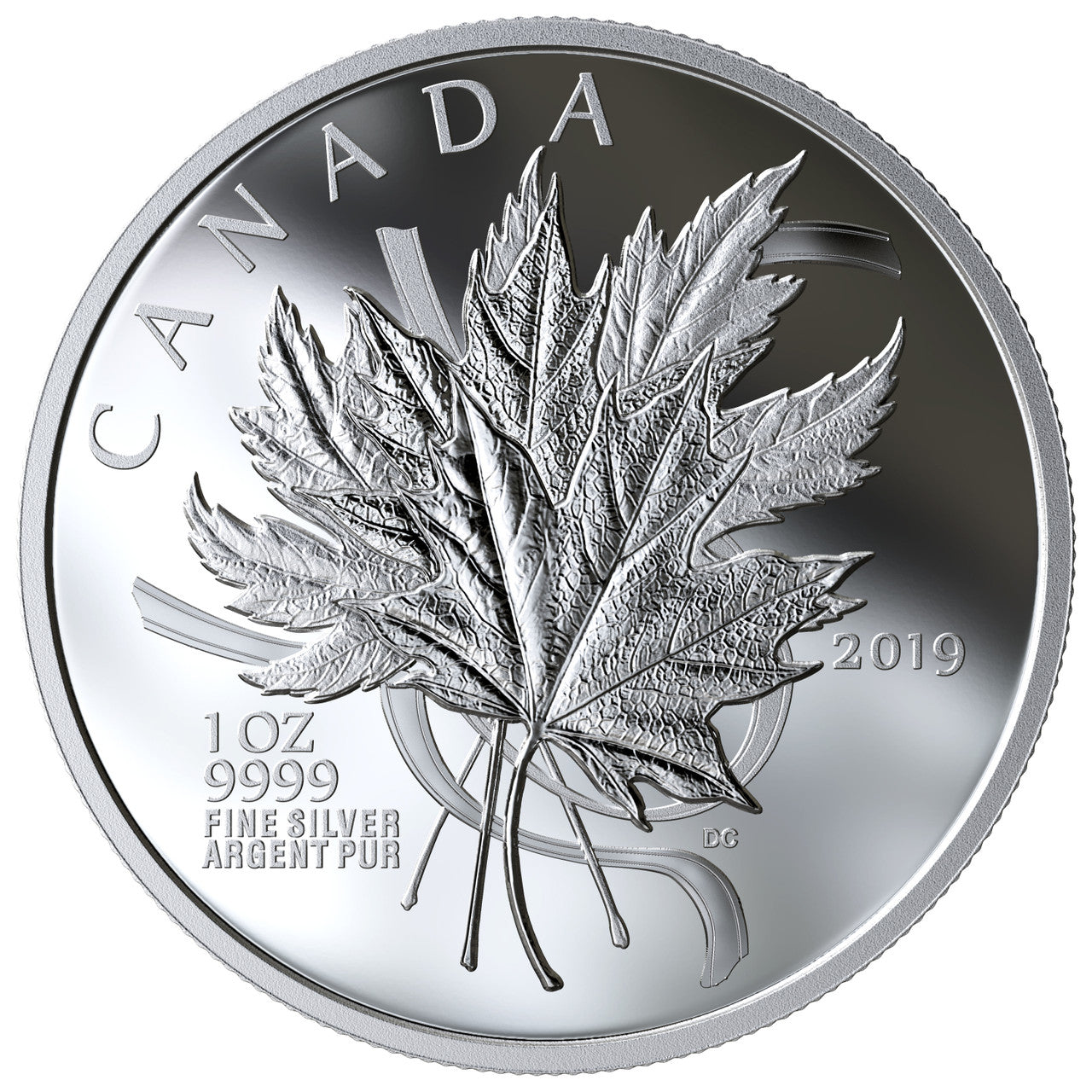 2019 1oz $20 THE BELOVED MAPLE LEAF FINE SILVER COIN