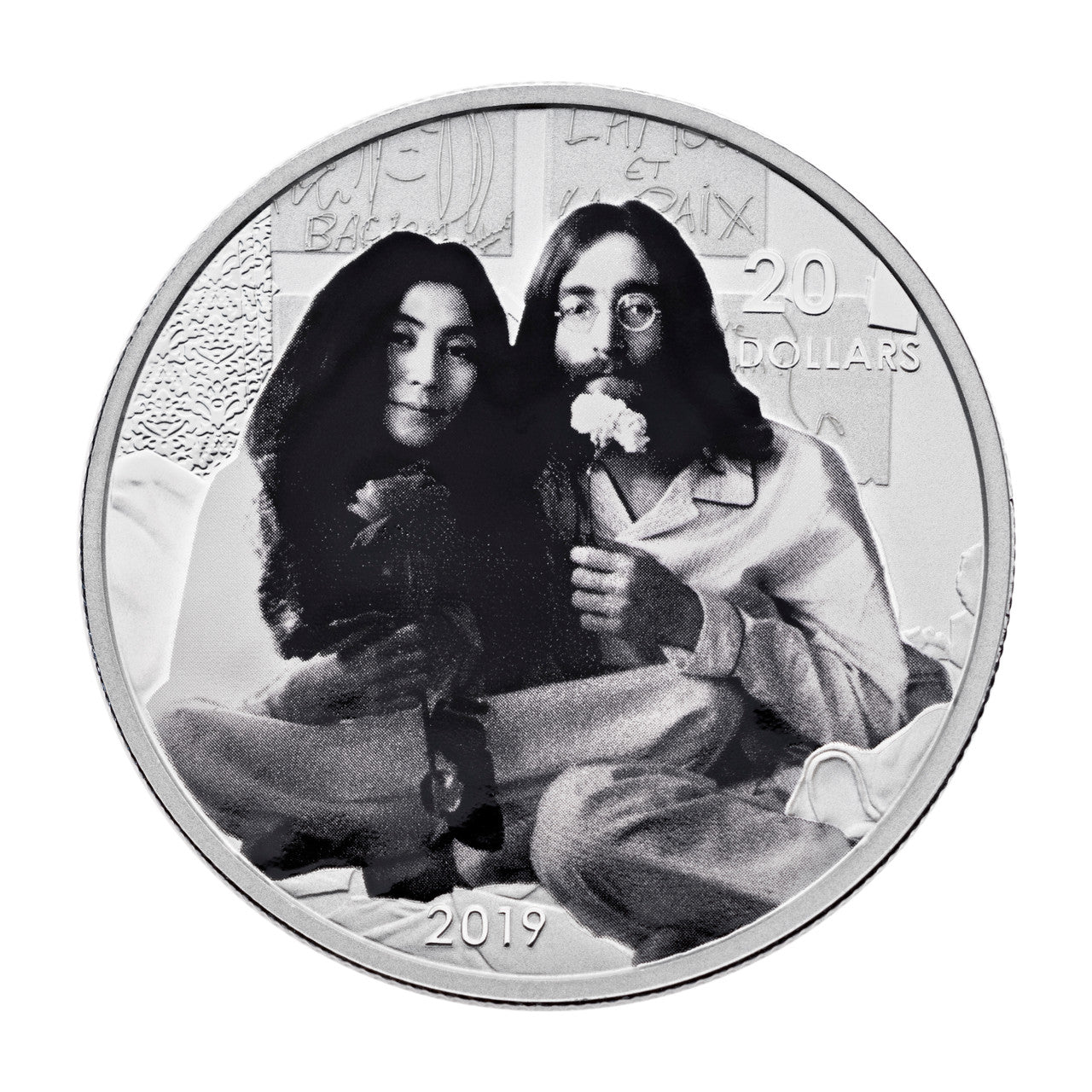 2019 1oz $20 GIVE PEACE A CHANCE: 50TH ANNIVERSARY FINE SILVER COIN