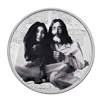 2019 1oz $20 GIVE PEACE A CHANCE: 50TH ANNIVERSARY FINE SILVER COIN
