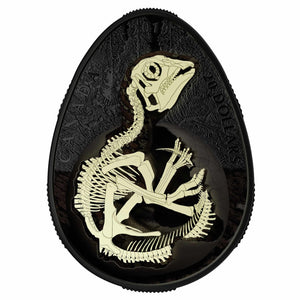 2019 1oz $20 HATCHING HADROSAUR FINE SILVER COIN