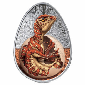 2019 1oz $20 HATCHING HADROSAUR FINE SILVER COIN