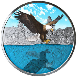 2019 1oz $20 REFLECTIONS: BALD EAGLE FINE SILVER COIN