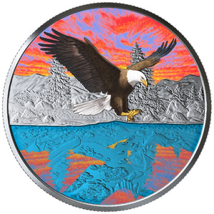 2019 1oz $20 REFLECTIONS: BALD EAGLE FINE SILVER COIN