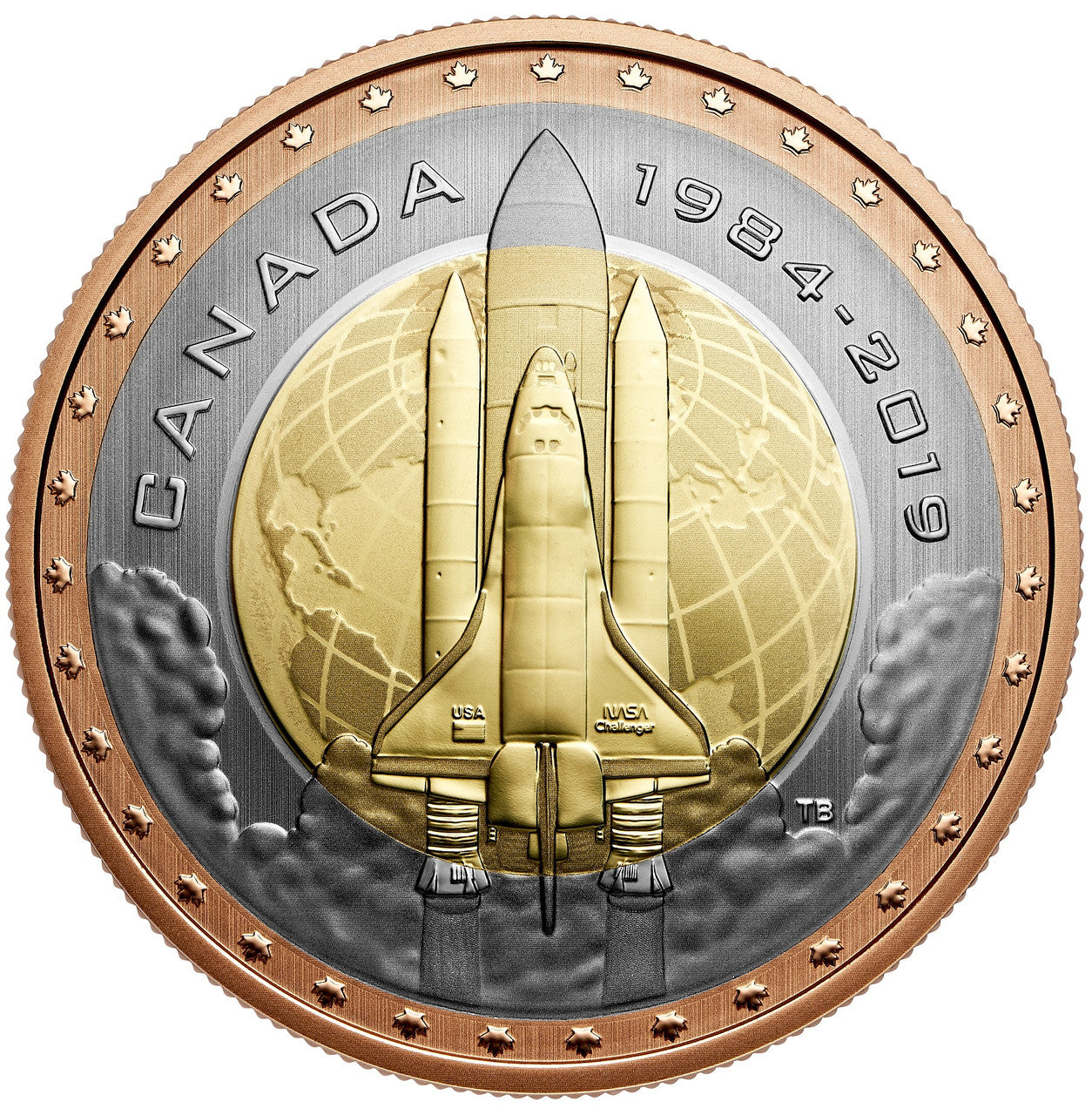 2019 25-CENT COIN FIRST CANADIAN IN SPACE
