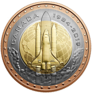 2019 25-CENT COIN FIRST CANADIAN IN SPACE