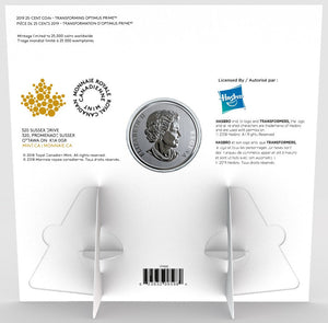 2019 25-CENT COIN TRANSFORMING OPTIMUS PRIME™
