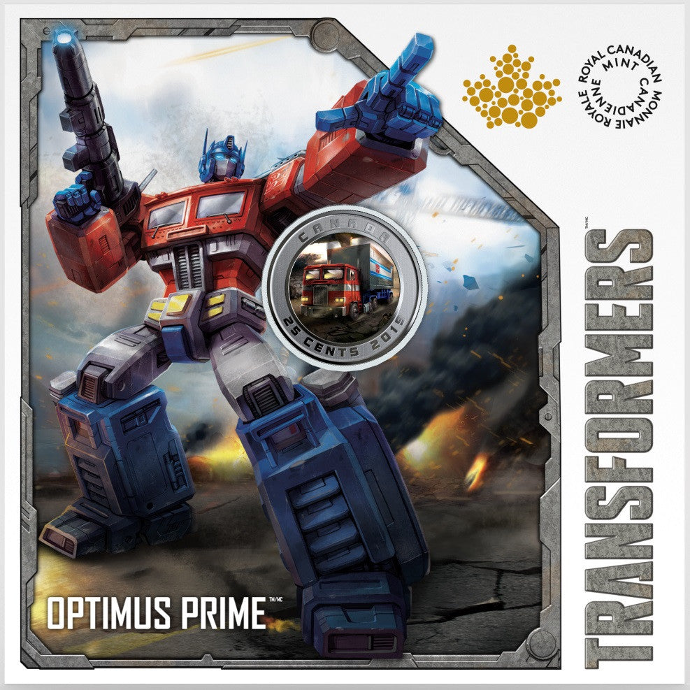 2019 25-CENT COIN TRANSFORMING OPTIMUS PRIME™