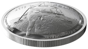 2019 $25 50TH ANNIVERSARY OF THE APOLLO 11 MOON LANDING FINE SILVER COIN