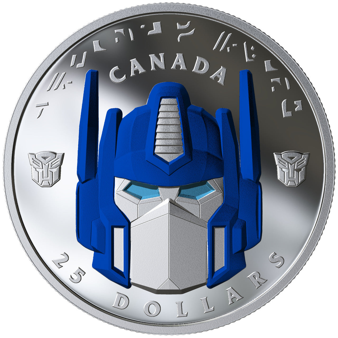 2019 $25 TRANSFORMERS: OPTIMUS PRIME - LIMITED RUN SIGNED BY PETER CULLEN FINE SILVER COIN