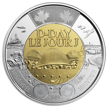 2019 NON-COLOURED D-DAY 2-DOLLAR SPECIAL WRAP ROLL