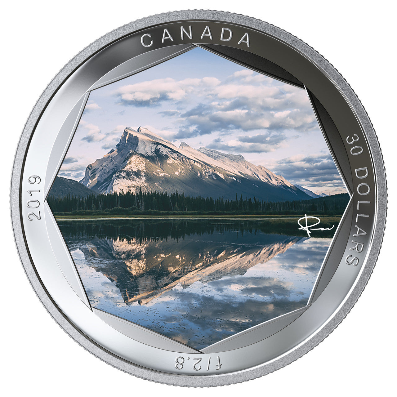 2019 2oz $30 PETER MCKINNON PHOTO SERIES: MOUNT RUNDLE FINE SILVER COIN