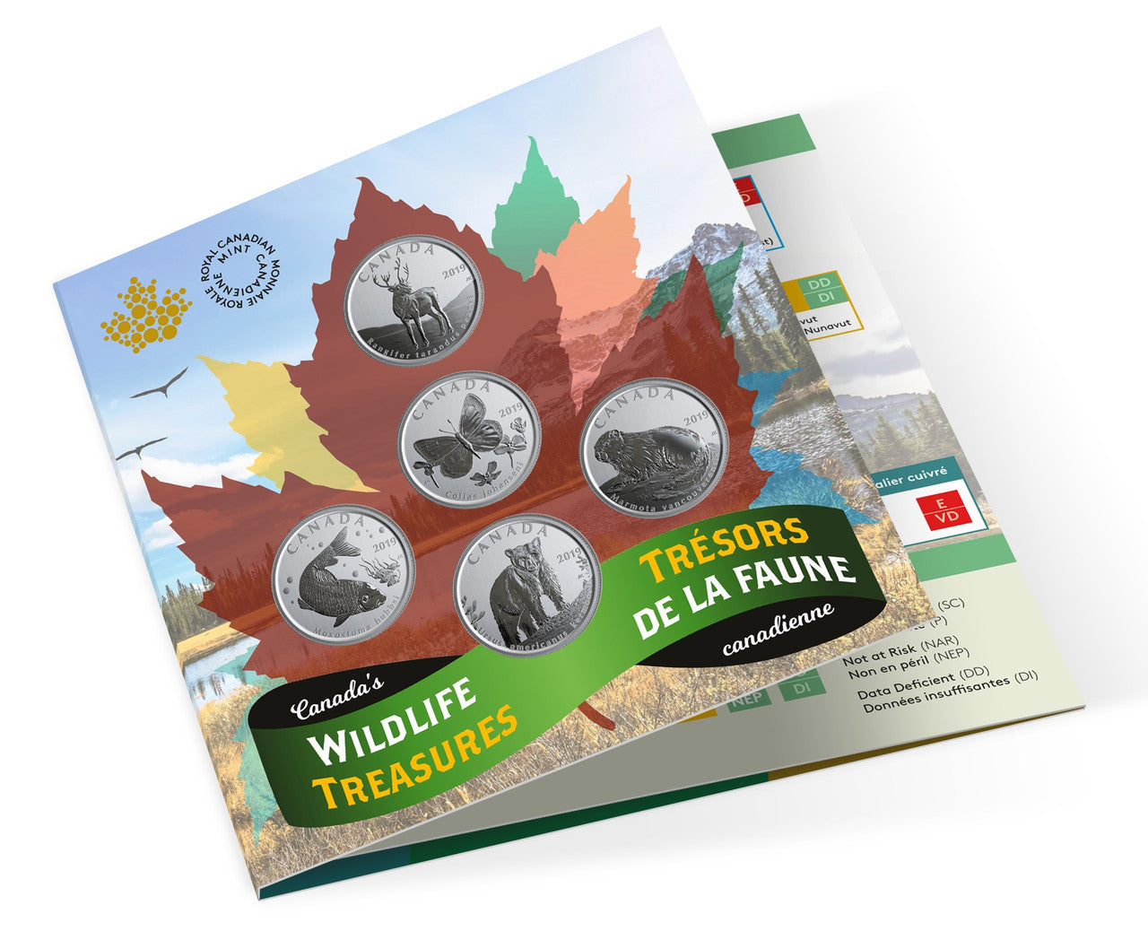 2019 5-COIN SET CANADA'S WILDLIFE TREASURES