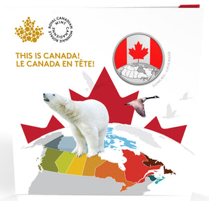 2019 1/4oz $5 THIS IS CANADA! (FLAG COIN) FINE SILVER COIN