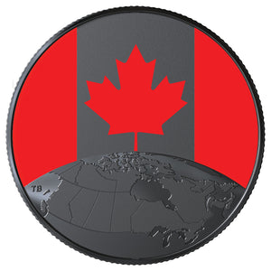 2019 1/4oz $5 THIS IS CANADA! (FLAG COIN) FINE SILVER COIN