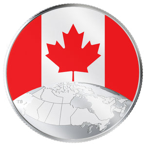 2019 1/4oz $5 THIS IS CANADA! (FLAG COIN) FINE SILVER COIN