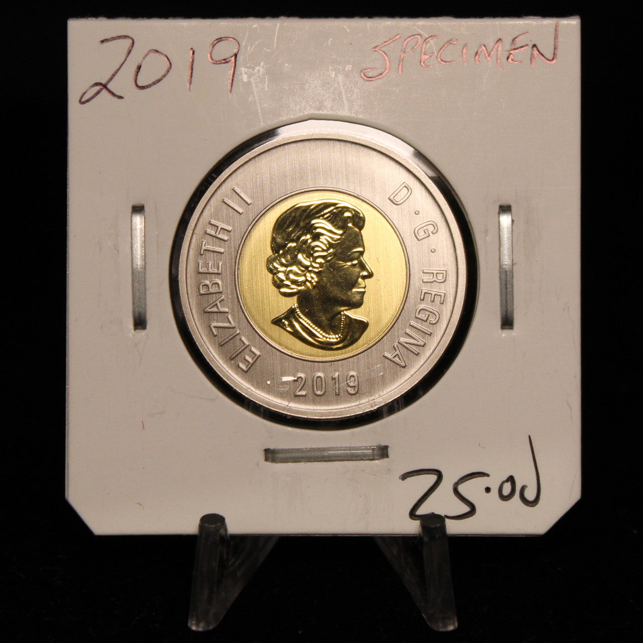 2019 $2 CANADA CIRCULATION SPECIMEN
