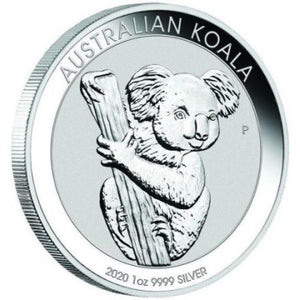 E-TRANSFER ONLY - 2020 1oz $1 AUSTRALIAN KOALA FINE SILVER BULLION