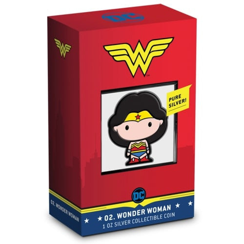 2020 1oz $2 DC WONDER WOMAN (CHIBI) FINE SILVER COIN