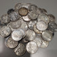 50 CANADA CIRCULATION SILVER DOLLARS (PRE 1967) (80% PURE)