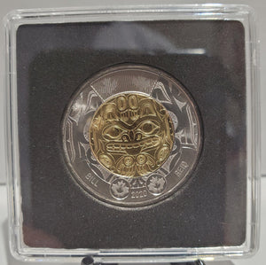 2020 $2 BILL REID UNCOLOURED TOONIE IN CAPSULE