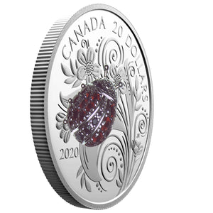 2020 1oz $20 BEJEWELED BUGS: LADYBUG FINE SILVER COIN