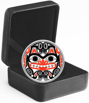 2020 1oz $20 BILL REID: XHUWAJI, HAIDA GRIZZLY BEAR FINE SILVER COIN