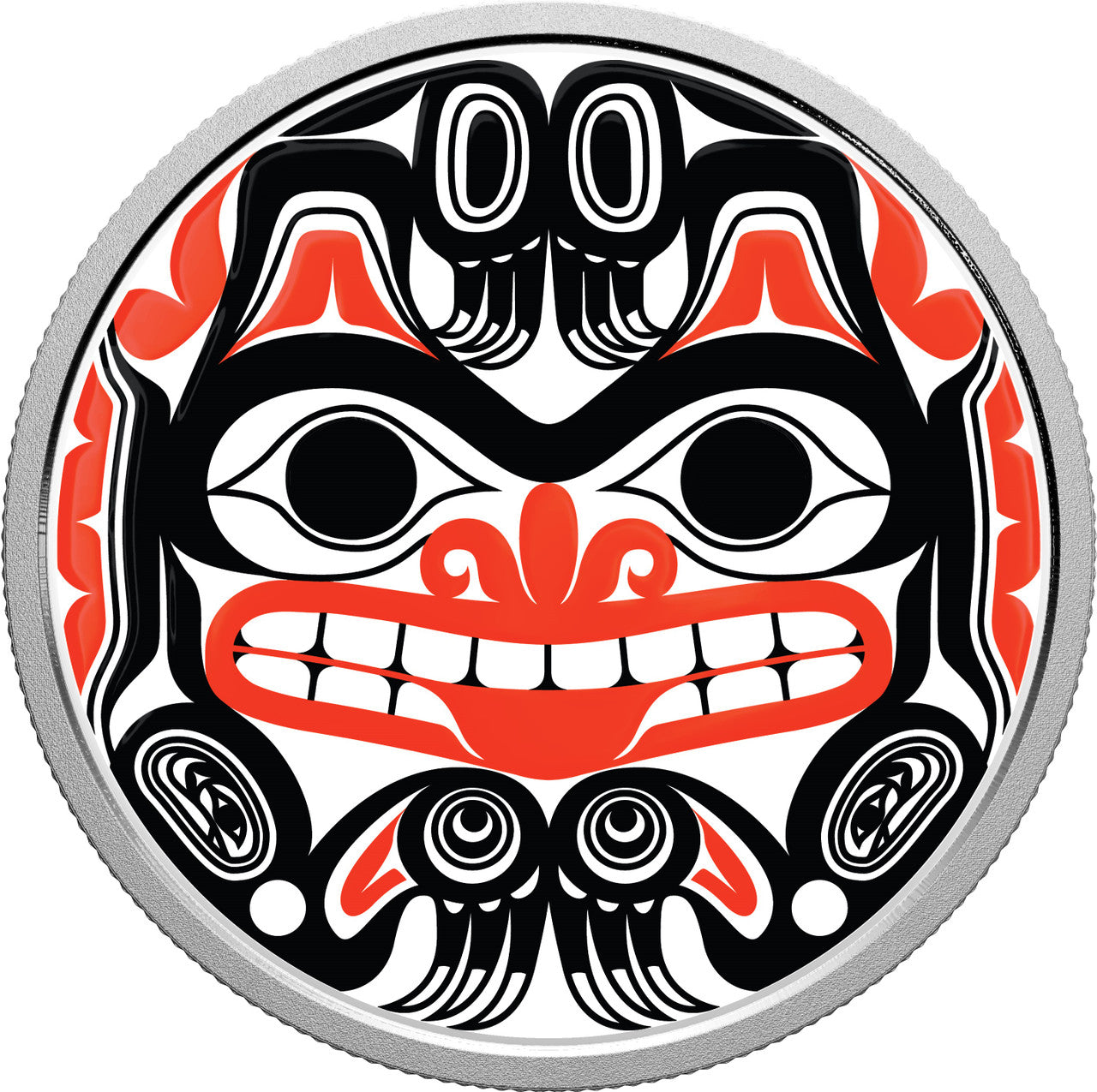 2020 1oz $20 BILL REID: XHUWAJI, HAIDA GRIZZLY BEAR FINE SILVER COIN
