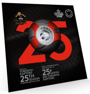 2020 25-CENT COIN TORONTO RAPTORS 25TH SEASON