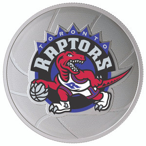 2020 1oz $25 FINE SILVER COIN TORONTO RAPTORS 25TH SEASON