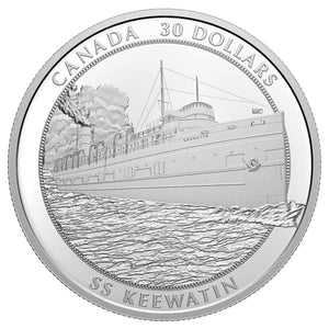2020 2oz $30 SS KEEWATIN FINE SILVER COIN