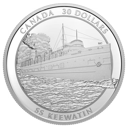 2020 2oz $30 SS KEEWATIN FINE SILVER COIN