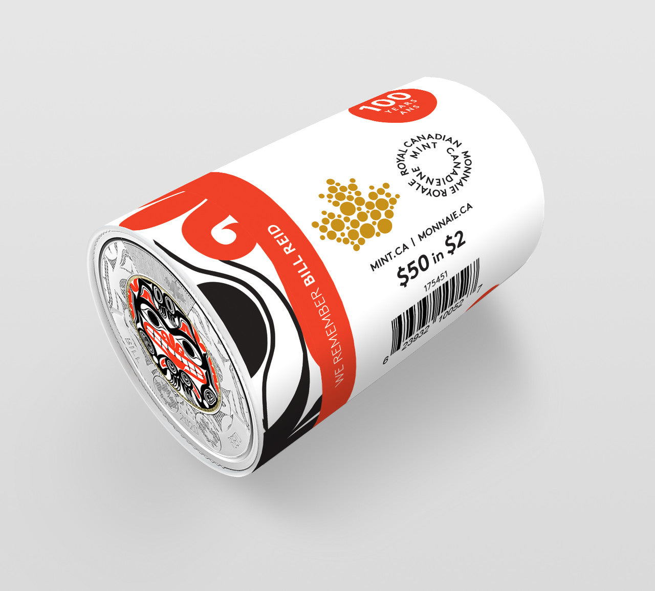 2020 $2 BILL REID SPECIAL WRAP ROLL (COLOURED)