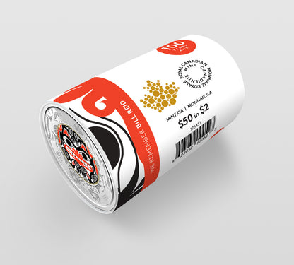2020 $2 BILL REID SPECIAL WRAP ROLL (COLOURED)