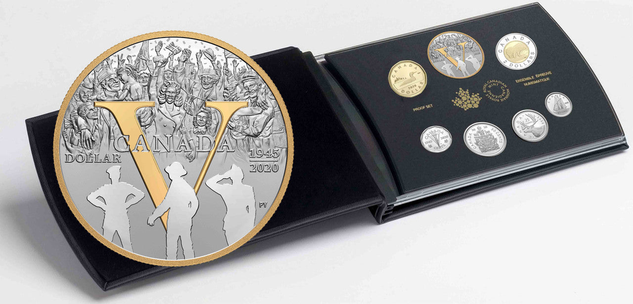2020 75TH ANNIVERSARY OF V-E DAY FINE SILVER PROOF SET